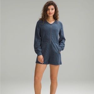 New lululemon Ribbed Softstreme Ribbed long sleeve Romper true navy size 8